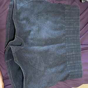 Stylish Black Textured Shorts